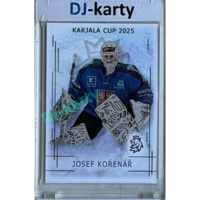 2025/26 Real Cards serie 1 #KC-11 Josef Kořenář Karjala cup 2025/26 Silver xx/22
