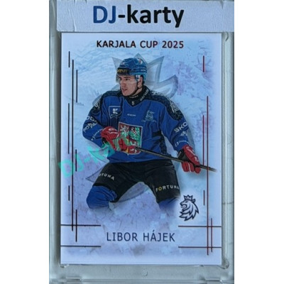 2025/26 Real Cards serie 1 #KC-06 Libor Hájek Karjala cup 2025/26 Red xx/12
