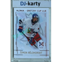 2025/26 Real Cards serie 1 #HG-01 Šimon Bělohorský Hlinka-Gretzky cup U18 Red xx/12