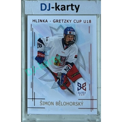 2025/26 Real Cards serie 1 #HG-01 Šimon Bělohorský Hlinka-Gretzky cup U18 Red xx/12