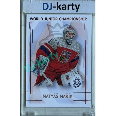 2025/26 Real Cards serie 1 #U20-14 Matyáš Mařík World junior Championship U20 2025/26 Red xx/12