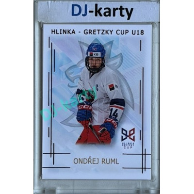 2025/26 Real Cards serie 1 #HG-16 Ondřej Ruml Hlinka-Gretzky cup U18 Red xx/12