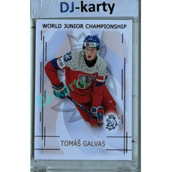 2025/26 Real Cards serie 1 #U20-07 Tomáš Galvas World junior Championship U20 2025/26 Red xx/12