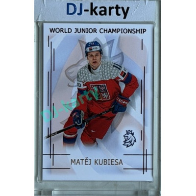 2025/26 Real Cards serie 1 #U20-12 Matěj Kubiesa World junior Championship U20 2025/26 Red xx/12