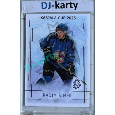 2025/26 Real Cards serie 1 #KC-24 Radim Šimek Karjala cup 2025/26 Red xx/12