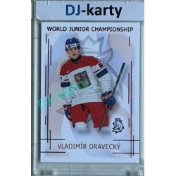 2025/26 Real Cards serie 1 #U20-05 Vladimír Dravecký World junior Championship U20 2025/26 Red xx/12