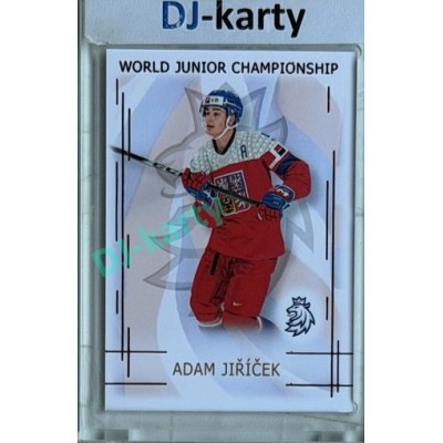 2025/26 Real Cards serie 1 #U20-10 Adam Jiříček World junior Championship U20 2025/26 Red xx/12