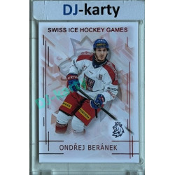 2025/26 Real Cards serie 1 #SHG-02 Ondřej Beránek Swiss ice hockey games 2025/26 Red xx/12
