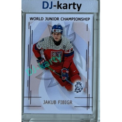 2025/26 Real Cards serie 1 #U20-06 Jakub Fibigr World junior Championship U20 2025/26 Red xx/12