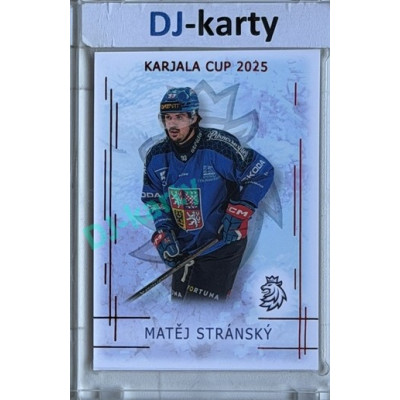 2025/26 Real Cards serie 1 #KC-22 Matěj Stránský Karjala cup 2025/26 Red xx/12