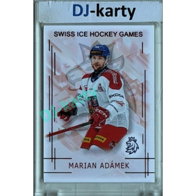 2025/26 Real Cards serie 1 #SHG-01 Marian Adámek Swiss ice hockey games 2025/26 Red xx/12