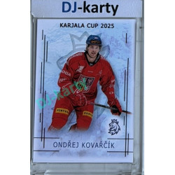 2025/26 Real Cards serie 1 #KC-13 Ondřej Kovařčík Karjala cup 2025/26 Red xx/12