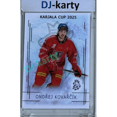 2025/26 Real Cards serie 1 #KC-13 Ondřej Kovařčík Karjala cup 2025/26 Red xx/12