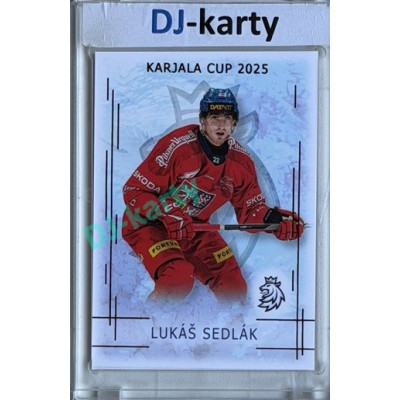 2025/26 Real Cards serie 1 #KC-21 Lukáš Sedlák Karjala cup 2025/26 Red xx/12