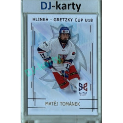 2025/26 Real Cards serie 1 #HG-21 Matěj Tománek Hlinka-Gretzky cup U18 Red xx/12