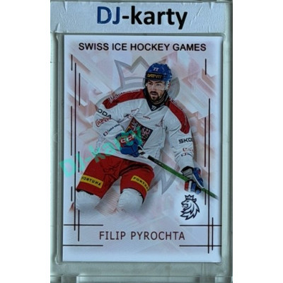 2025/26 Real Cards serie 1 #SHG-18 Filip Pyrochta Swiss ice hockey games 2025/26 Red xx/12