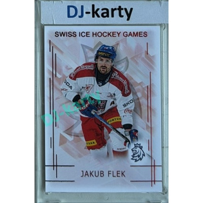 2025/26 Real Cards serie 1 #SHG-05 Jakub Flek Swiss ice hockey games 2025/26 Red xx/12