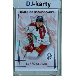 2025/26 Real Cards serie 1 #SHG-21 Lukáš Sedlák Swiss ice hockey games 2025/26 Red xx/12