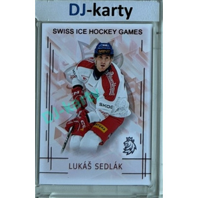 2025/26 Real Cards serie 1 #SHG-21 Lukáš Sedlák Swiss ice hockey games 2025/26 Red xx/12