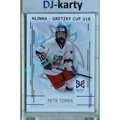 2025/26 Real Cards serie 1 #HG-22 Petr Tomek Hlinka-Gretzky cup U18 Red xx/12