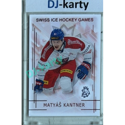 2025/26 Real Cards serie 1 #SHG-08 Matyáš Kantner Swiss ice hockey games 2025/26 Red xx/12