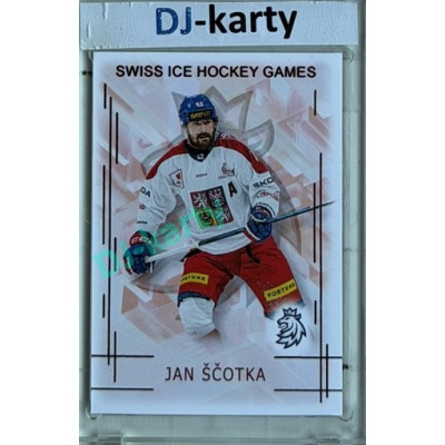 2025/26 Real Cards serie 1 #SHG-22 Jan Ščotka Swiss ice hockey games 2025/26 Red xx/12
