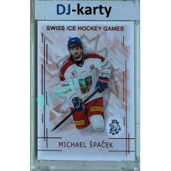 2025/26 Real Cards serie 1 #SHG-23 Michael Špaček Swiss ice hockey games 2025/26 Red xx/12