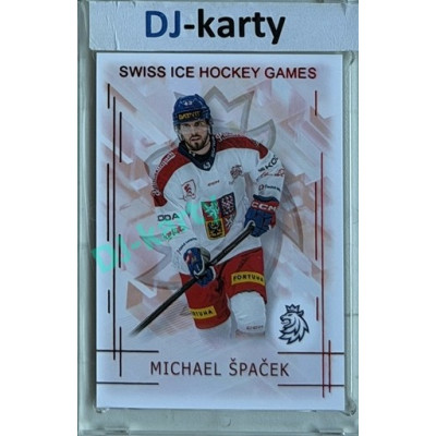 2025/26 Real Cards serie 1 #SHG-23 Michael Špaček Swiss ice hockey games 2025/26 Red xx/12