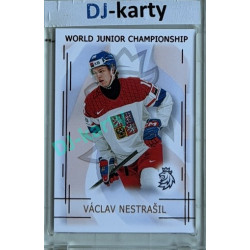 2025/26 Real Cards serie 1 #U20-16 Václav Nestrašil World junior Championship U20 2025/26 Red xx/12