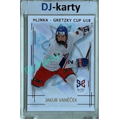 2025/26 Real Cards serie 1 #HG-24 Jakub Vaněček Hlinka-Gretzky cup U18 Red xx/12