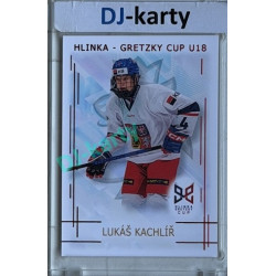 2025/26 Real Cards serie 1 #HG-07 Lukáš Kachlíř Hlinka-Gretzky cup U18 Red xx/12