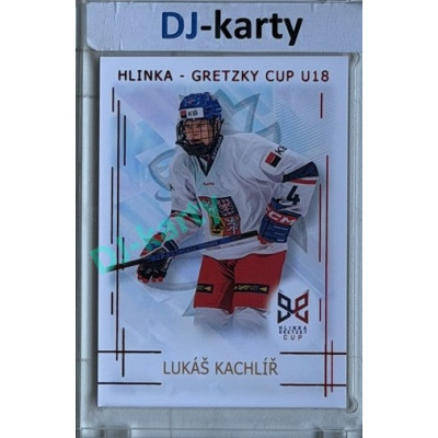 2025/26 Real Cards serie 1 #HG-07 Lukáš Kachlíř Hlinka-Gretzky cup U18 Red xx/12