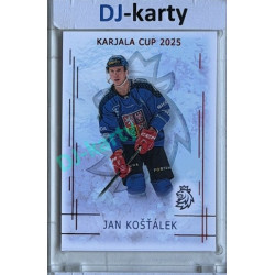 2025/26 Real Cards serie 1 #KC-12 Jak Košťálek Karjala cup 2025/26 Red xx/12