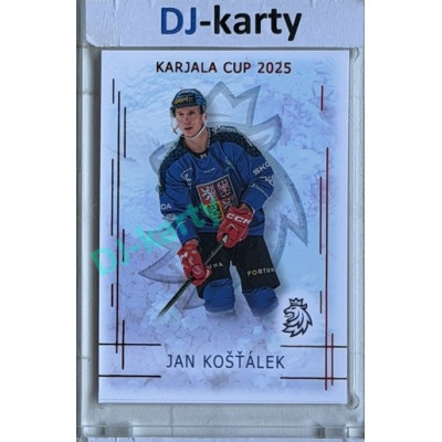 2025/26 Real Cards serie 1 #KC-12 Jak Košťálek Karjala cup 2025/26 Red xx/12