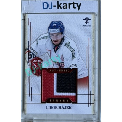 2025/26 Real Cards serie 1 #AJ-06 Libor Hájek Authentic Jersey Red 2/9
