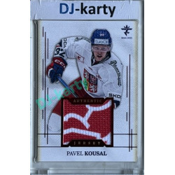 2025/26 Real Cards serie 1 #AJ-13 Pavel Kousal Authentic Jersey Red 2/9