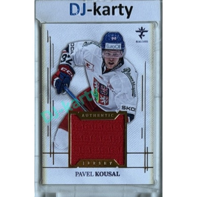 2025/26 Real Cards serie 1 #AJ-13 Pavel Kousal Authentic Jersey Gold 16/19