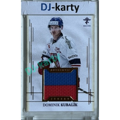 2025/26 Real Cards serie 1 #AJ-15 Dominik Kubalík Authentic Jersey Gold 07/19