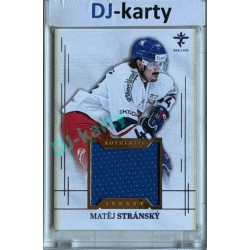 2025/26 Real Cards serie 1 #AJ-21 Matěj Stránský Authentic Jersey Gold 14/19