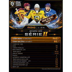 2025/26 Goal Cards Maxa liga 2.s. Retail balíček