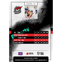 2025/26 Goal Cards Maxa liga 2.s. #CHOM - 35 Petr Kratochvíl
