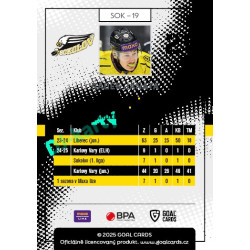 2025/26 Goal Cards Maxa liga 2.s. #SOK - 19 Radek Janata