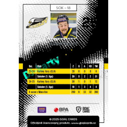 2025/26 Goal Cards Maxa liga 2.s. #SOK - 18 Adam Rulík
