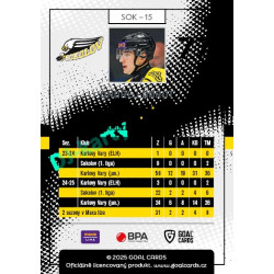 2025/26 Goal Cards Maxa liga 2.s. #SOK - 15 Ondřej Dorot