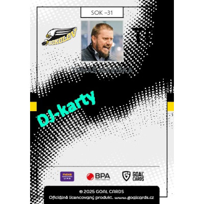 2025/26 Goal Cards Maxa liga 2.s. #SOK - 31 Tomáš Mariška 