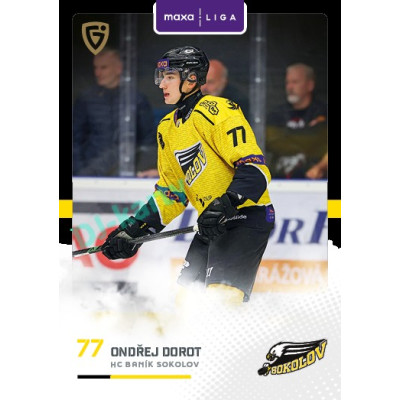 2025/26 Goal Cards Maxa liga 2.s. #SOK - 15 Ondřej Dorot Canvas Parallel