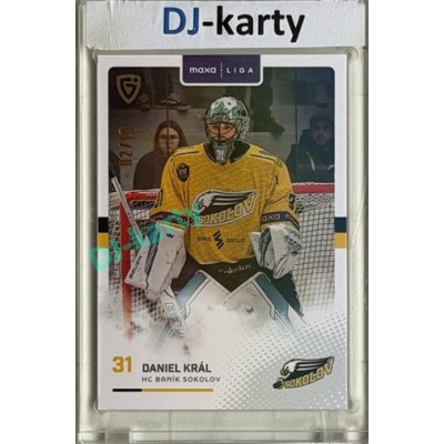 2025/26 Goal Cards Maxa liga 2.s. #SOK - 27 Daniel Král Parallel xx/10