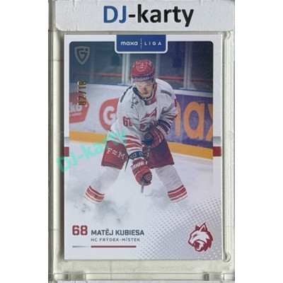 2025/26 Goal Cards Maxa liga 2.s. #FMI - 19 Matěj Kubiesa Parallel xx/10