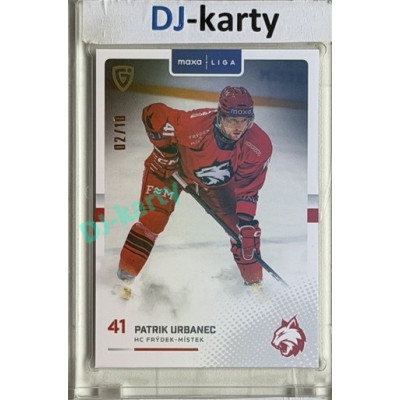 2025/26 Goal Cards Maxa liga 2.s. #FMI - 16 Patrik Urbanec Parallel xx/10