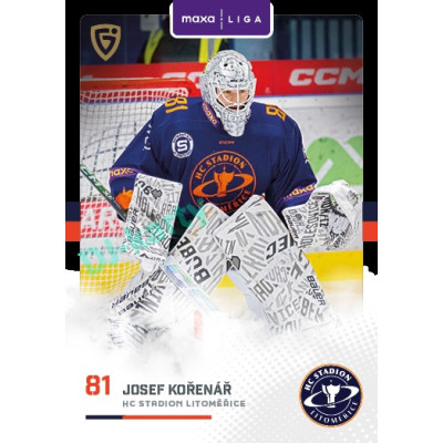 2025/26 Goal Cards Maxa liga 2.s. #LIT - 15 Josef Kořenář Canvas Parallel